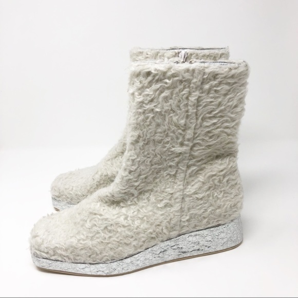 vegan faux fur boots